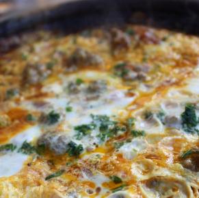 Kofta Tomato and egg tagine